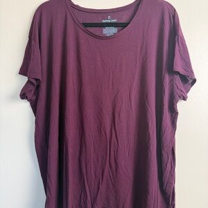 Tommy John Second Skin Burgundy Pajama Tee Shirt